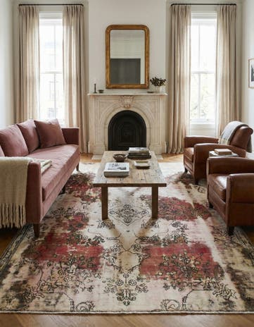 7' 3 x 10' 2 Hand Knotted Ultra Vintage Persian Wool Rug