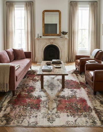 7' 3 x 10' 2 Hand Knotted Ultra Vintage Persian Wool Rug