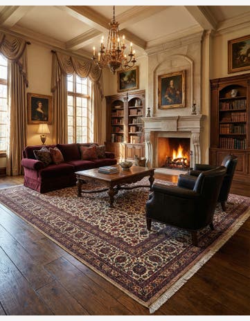 11' 7 x 17' 4 Mashad Wool Rug