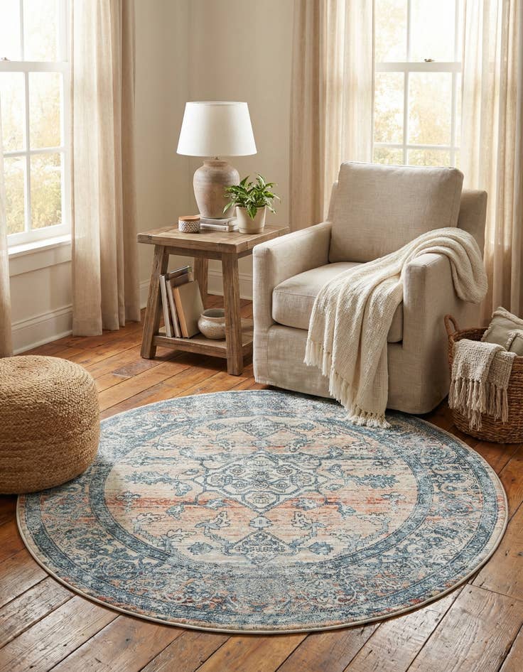 Detail image of  4' x 4' Newport Round Rug