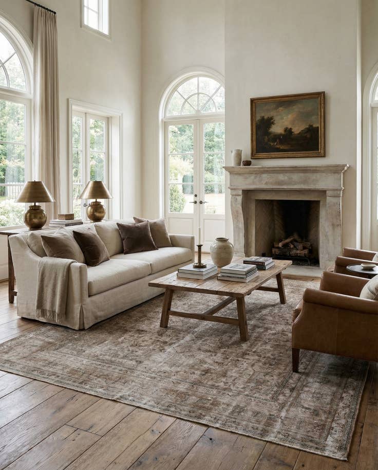 Detail image of 9' 6 x 12' 6 Hand Knotted Ultra Vintage Persian Wool Rug