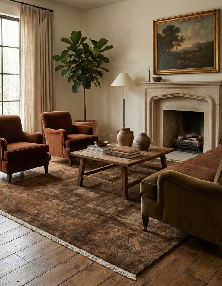 Detail image of 8' 2 x 10'  Hand Knotted Tibet Wool Rug