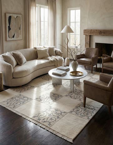 6' 7 x 9' 10 Hand Knotted Darya Wool Rug