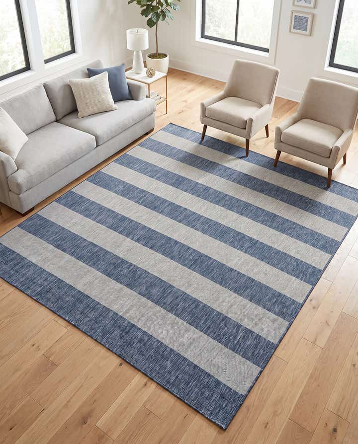 305cm x 305cm Makkelijk schoon te maken Striped Binnen / buiten Vierkant Vloerkleed