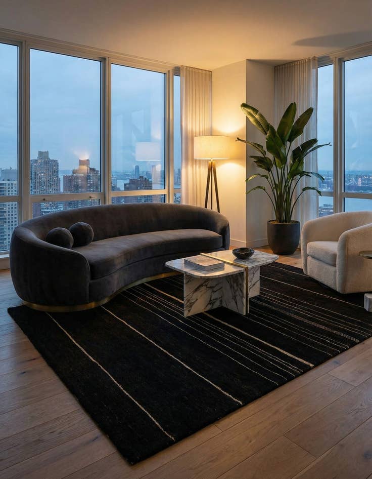 Detail image of 4' 5 x 6' 4 Juma Wool Rug