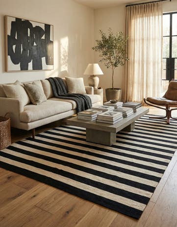 5' 6 x 8' 1 Hand Woven Kilim Modern Wool Rug