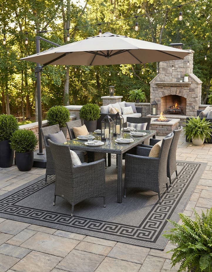 9' x 12' Easy-Clean Border Indoor / Outdoor...