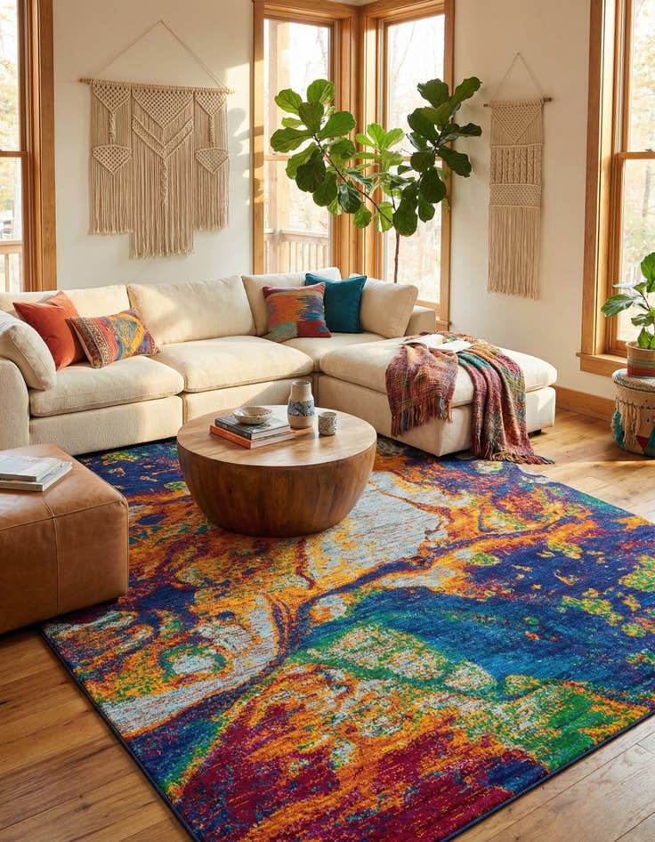 Detail image of 9' 10 x 14' Calypso Rug