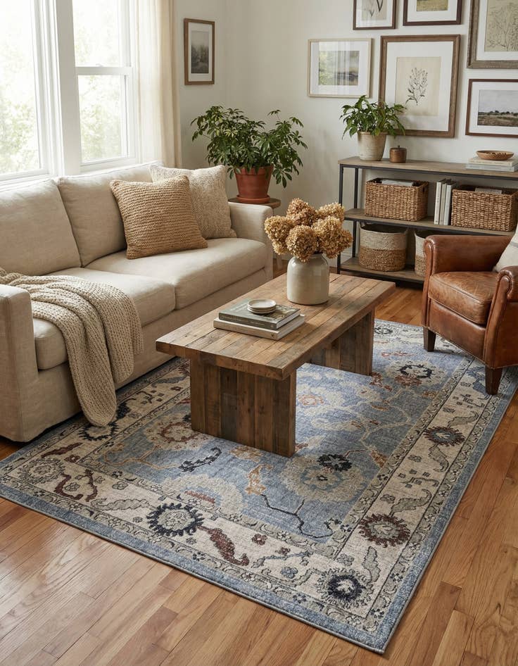 Detail image of 5' 3 x 8' Eco Traditional Rug