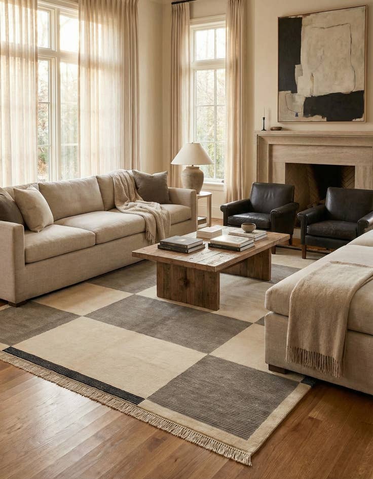 Detail image of 8' 2 x 11' 4  Hand Knotted Darya Wool Rug