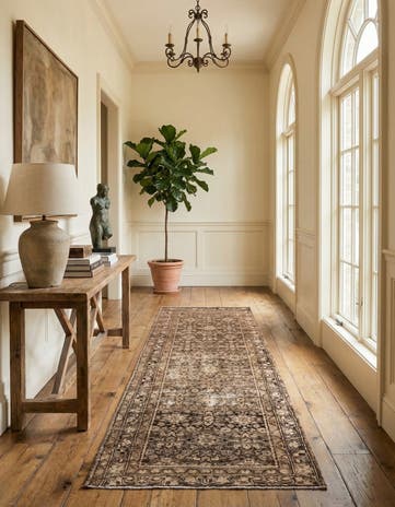 3' 7 x 10' 2 Hand Knotted Ultra Vintage Persian Wool Runner Rug