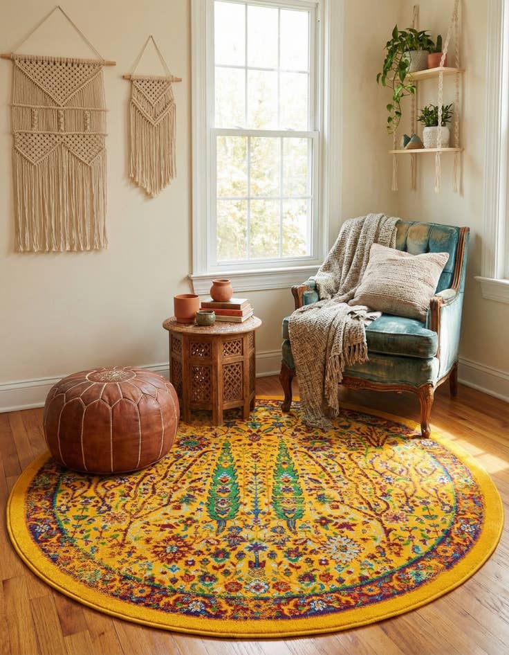 Detail image of  4' x 4' Calypso Round Rug