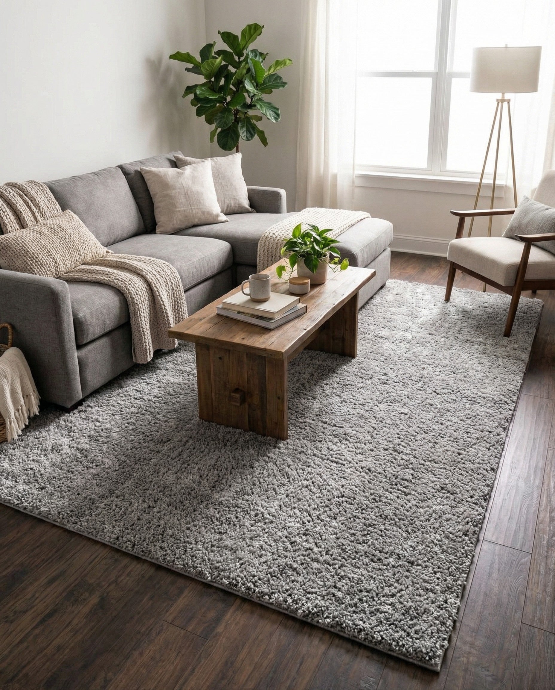  7' 10 x 10' Jill Zarin Shaggy Chic Rug