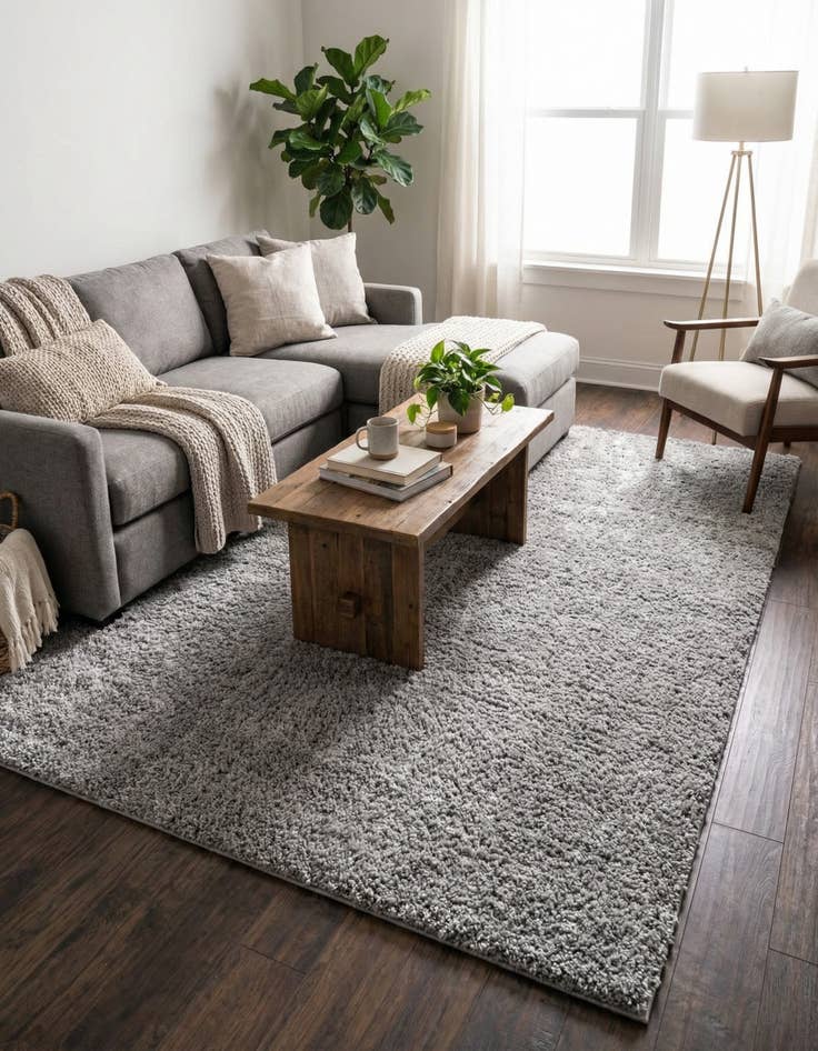 Detail image of  7' 10 x 10' Jill Zarin Shaggy Chic Rug