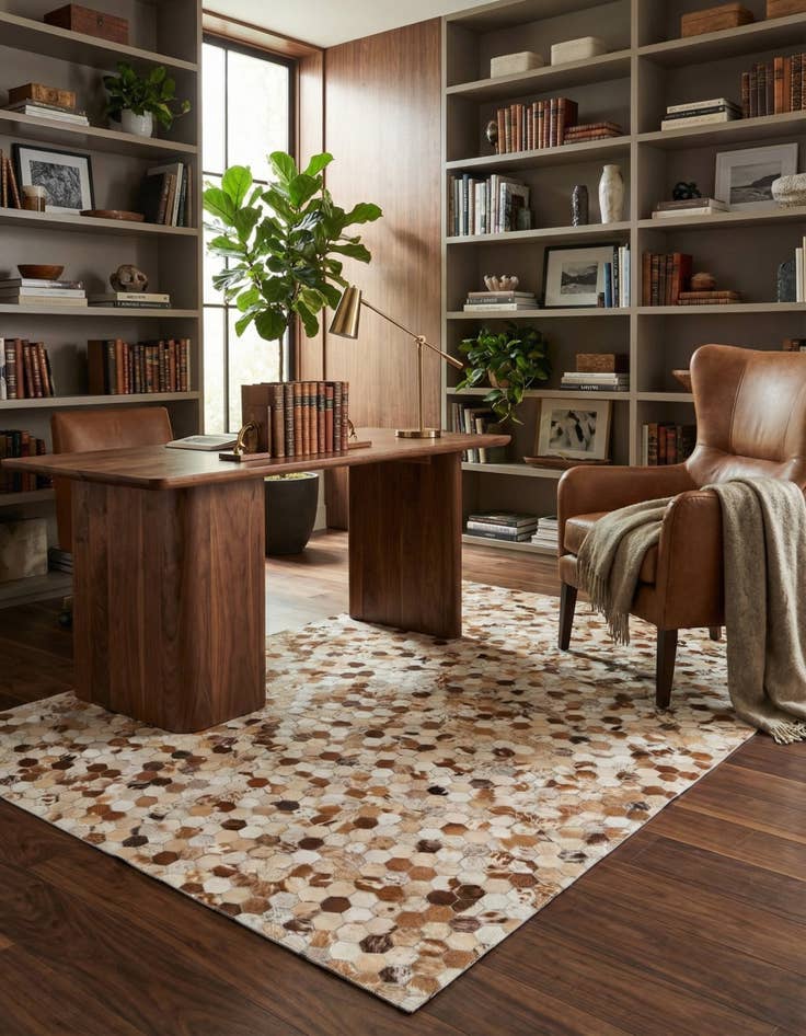 Detail image of  5' x 7' 10 Cowhide Rug