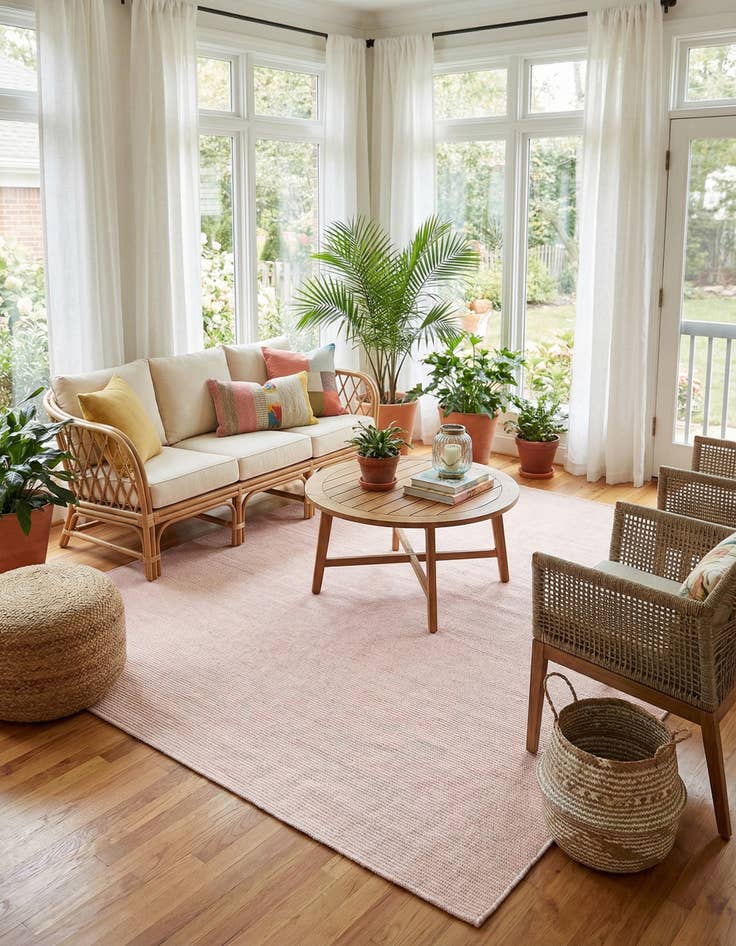 Detail image of  7' 10 x 7' 10  Washable Jill Zarin Palm Springs Indoor / Outdoor Square Rug