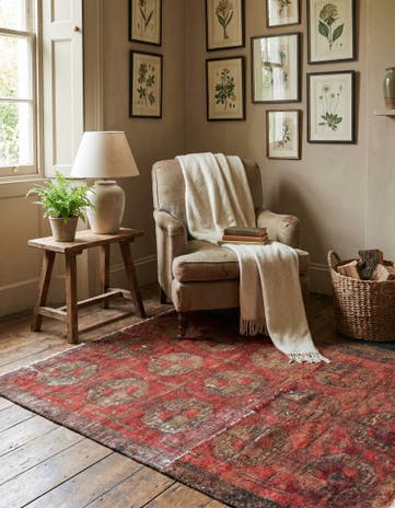 2' 8 x 4' 4 Hand Knotted Ultra Vintage Persian Wool Rug