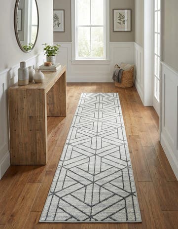 2' 7 x 16' 5 Lattice Trellis Runner Rug