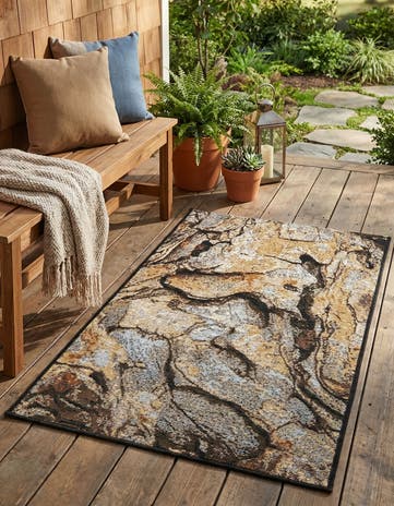 Easy-Clean Modern Indoor / Outdoor Rug