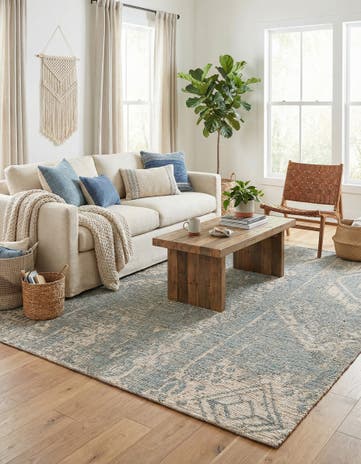 7' 10 x 10' Hand Woven Chenille Jute Rug