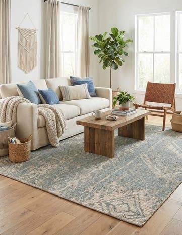 7' 10 x 10' Hand Woven Chenille Jute Rug