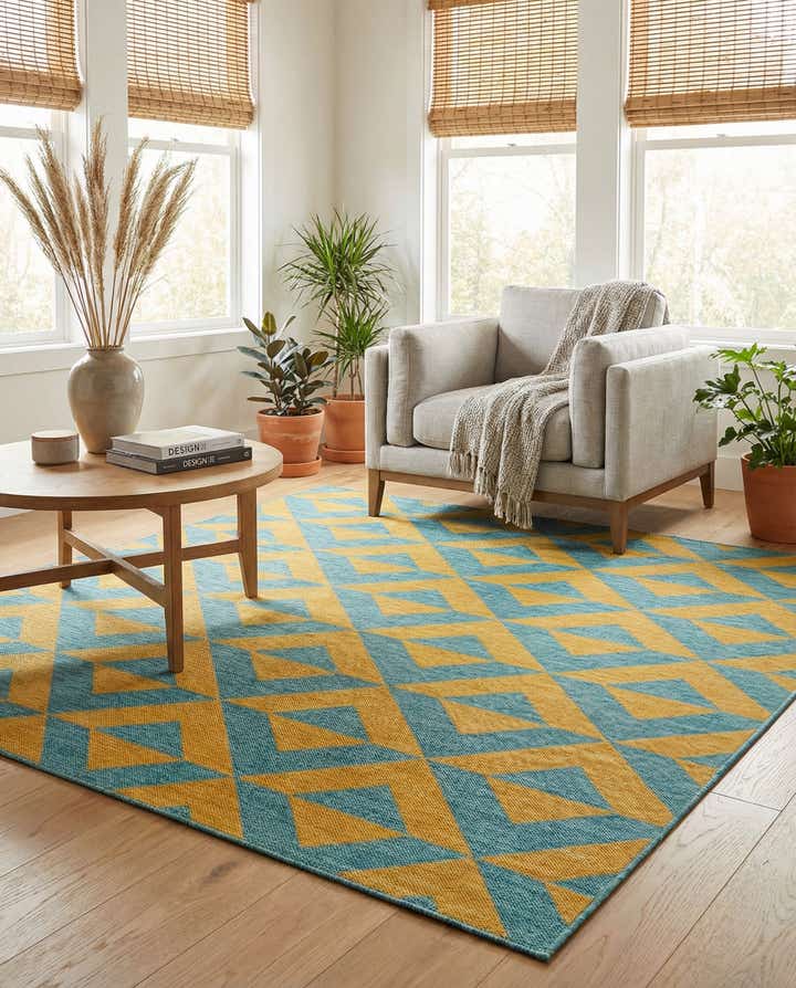 7' 10 x 7' 10 Easy-Clean Jill Zarin Napa Indoor / Outdoor Square Rug