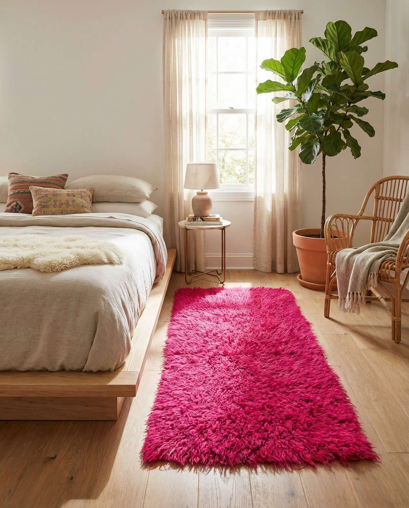 2' 9 x 5' 10 Hand Knotted Moroccan Wool Runner Rug