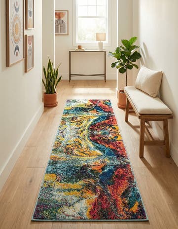 2' x 6' Washable Haerfest Runner Rug
