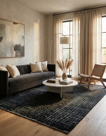 5' 4 x 8' Hand Knotted Darya Wool Rug