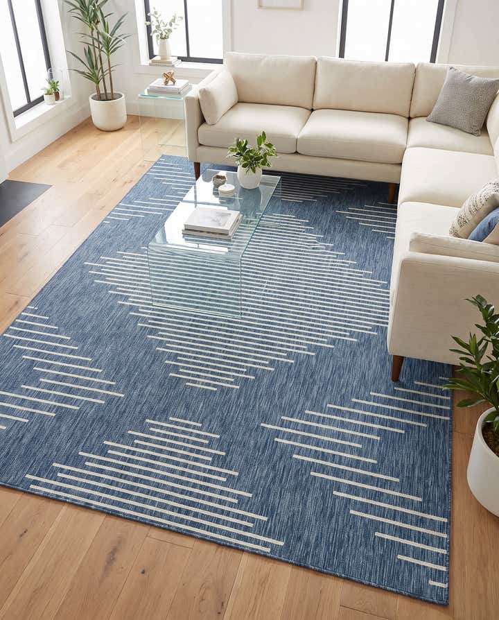 9' x 12' Easy-Clean Modern Indoor / Outdoor Rug