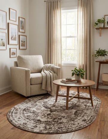 4' 1 x 6' 1 Monte Carlo Oval Rug
