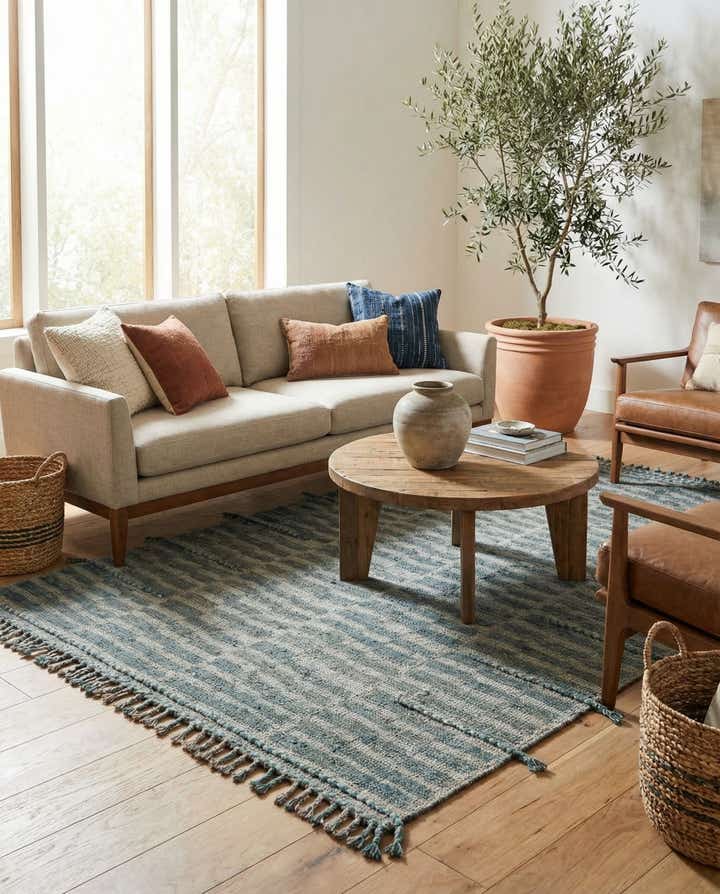 5' 2 x 7' Hand Knotted Moroccan Wool Rug