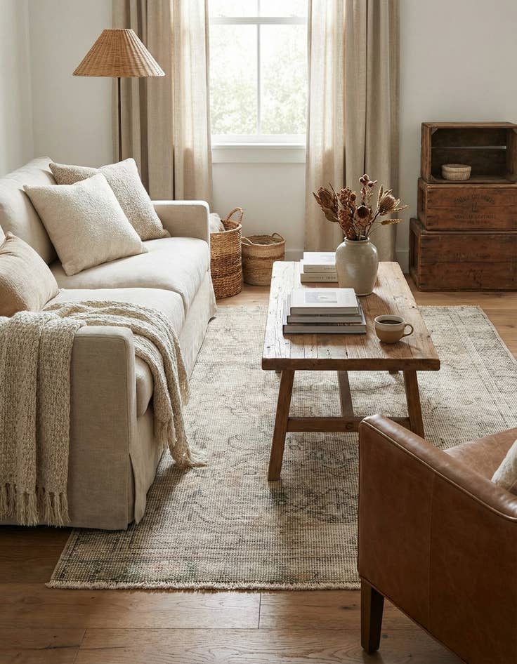 Detail image of  3' 2 x 4' 4  Hand Knotted Ultra Vintage Persian Wool Rug