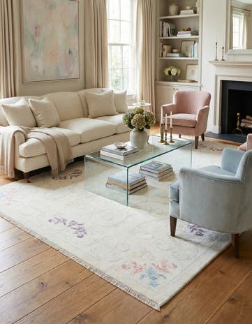 6' 7 x 9' 11 Hand Knotted Darya Wool Rug