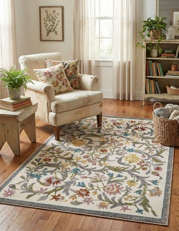 Ivory Blossom Rug