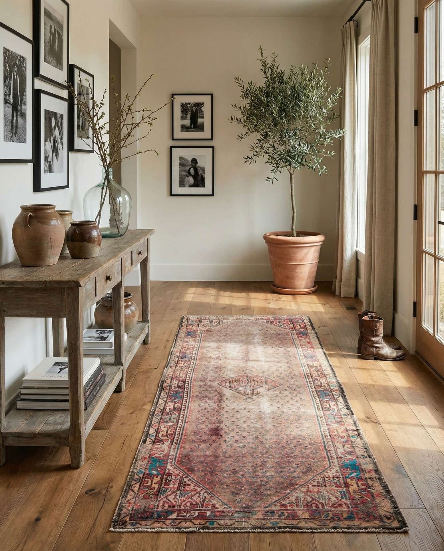 3' 6 x 9' 10 Hand Knotted Ultra Vintage Persian Wool Runner Rug