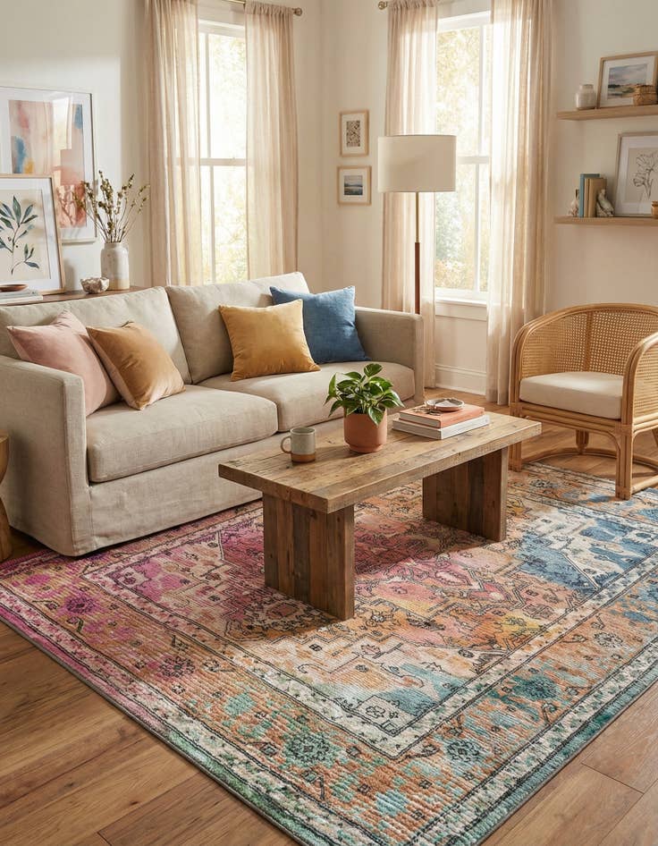 Detail image of 5' 3 x 5' 3 Medina Square Rug