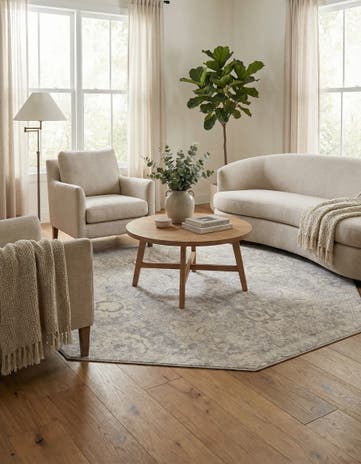 Gray Lola Octagon Rug