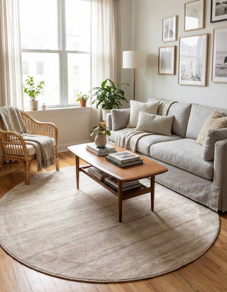 Detail image of 3' 7 x 3' 7 Tribeca Round Rug