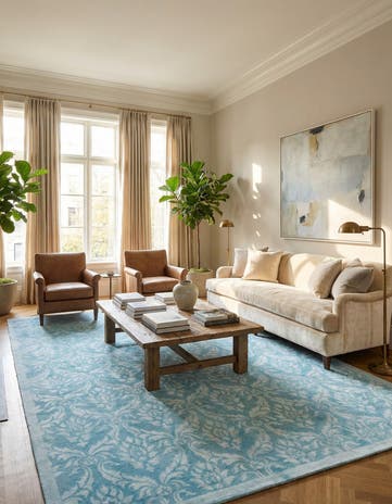 6' 9 x 9' 5 Hand Knotted Darya Wool Rug