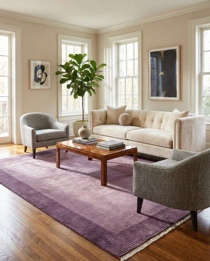 6' 11 x 9' 6 Hand Knotted Darya Wool Rug