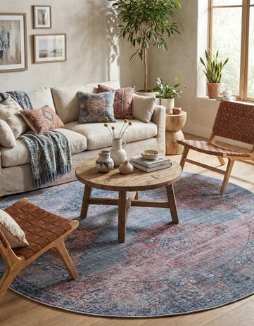 7' 10 x 7' 10 Washable Sisu Round Rug