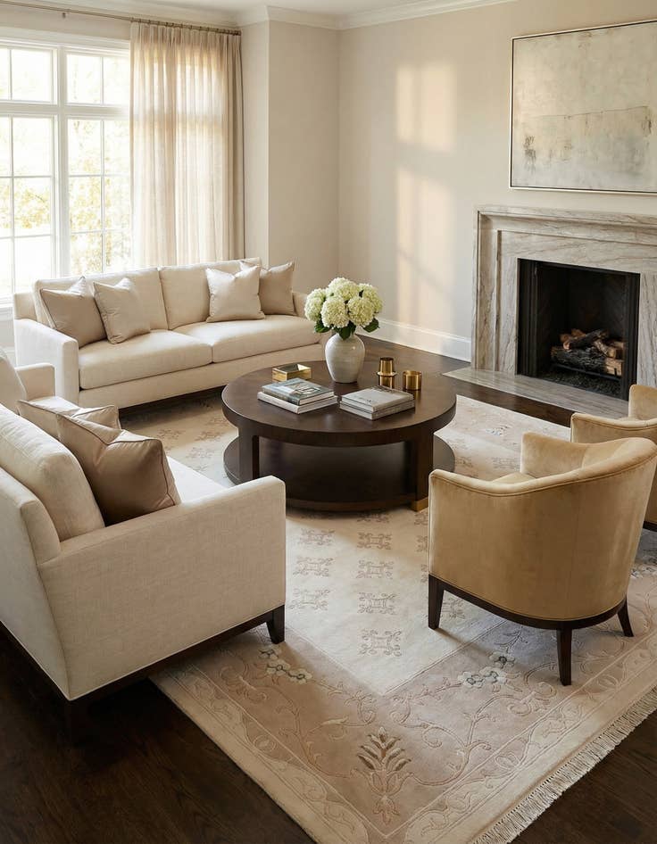 Detail image of 8' 4 x 11' 4  Hand Knotted Darya Rug