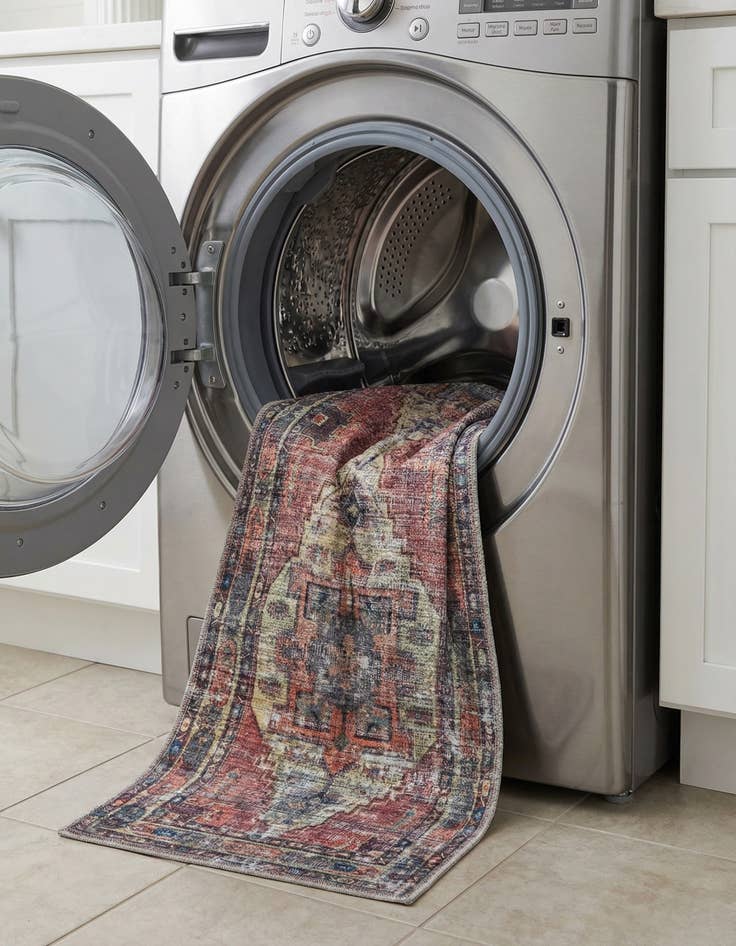 Detail image of 2' x 6'  Washable Maahru Runner Rug