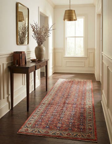 3' 6 x 10' Hand Knotted Farahan Persian Wool Runner Rug