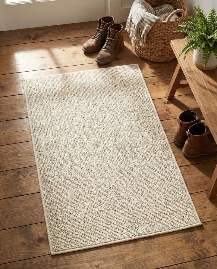 2' x 3' 1 Easy-Clean Solid Indoor / Outdoor Rug