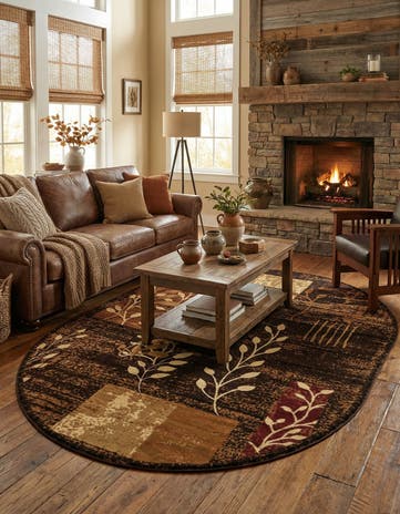 7' 10 x 10' Cafe Oval Rug