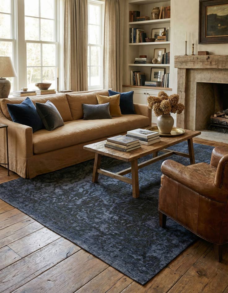 Detail image of 6' 4 x 10'  Hand Knotted Ultra Vintage Persian Wool Rug