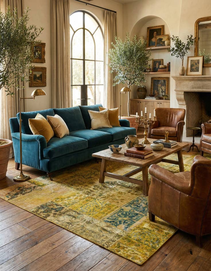 Detail image of 6' 8 x 10' 1  Hand Knotted Ultra Vintage Persian Wool Rug