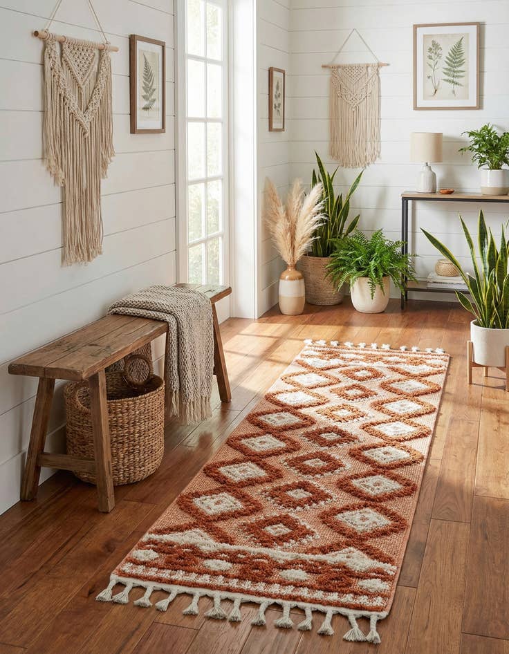 Detail image of 2' x 6' Boho Runner Rug
